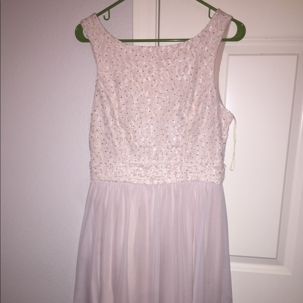 champagne ish pinky dress