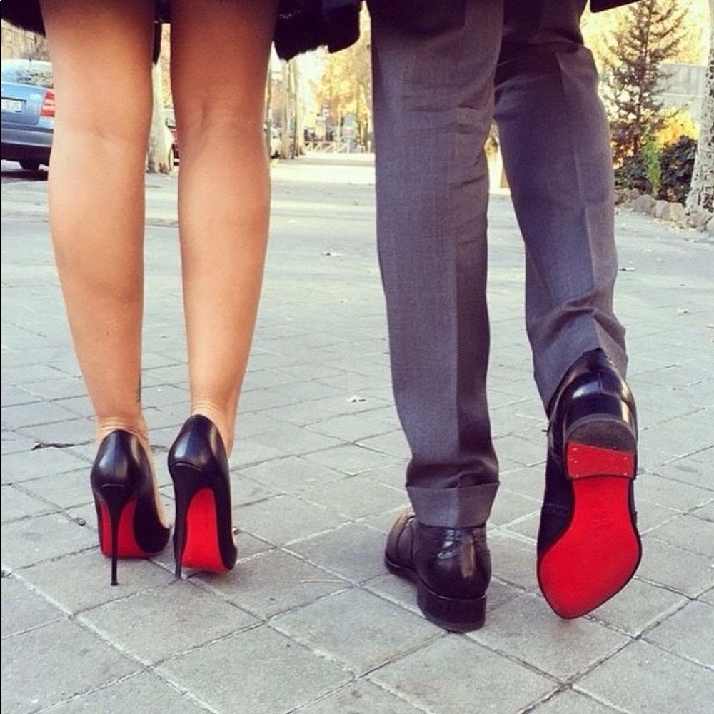 Steve Madden Red Bottom Black Heels