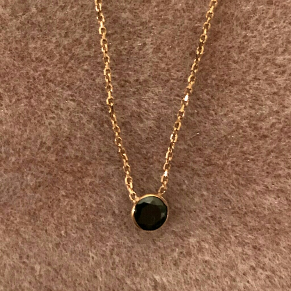 Necklace with Dark purple stone