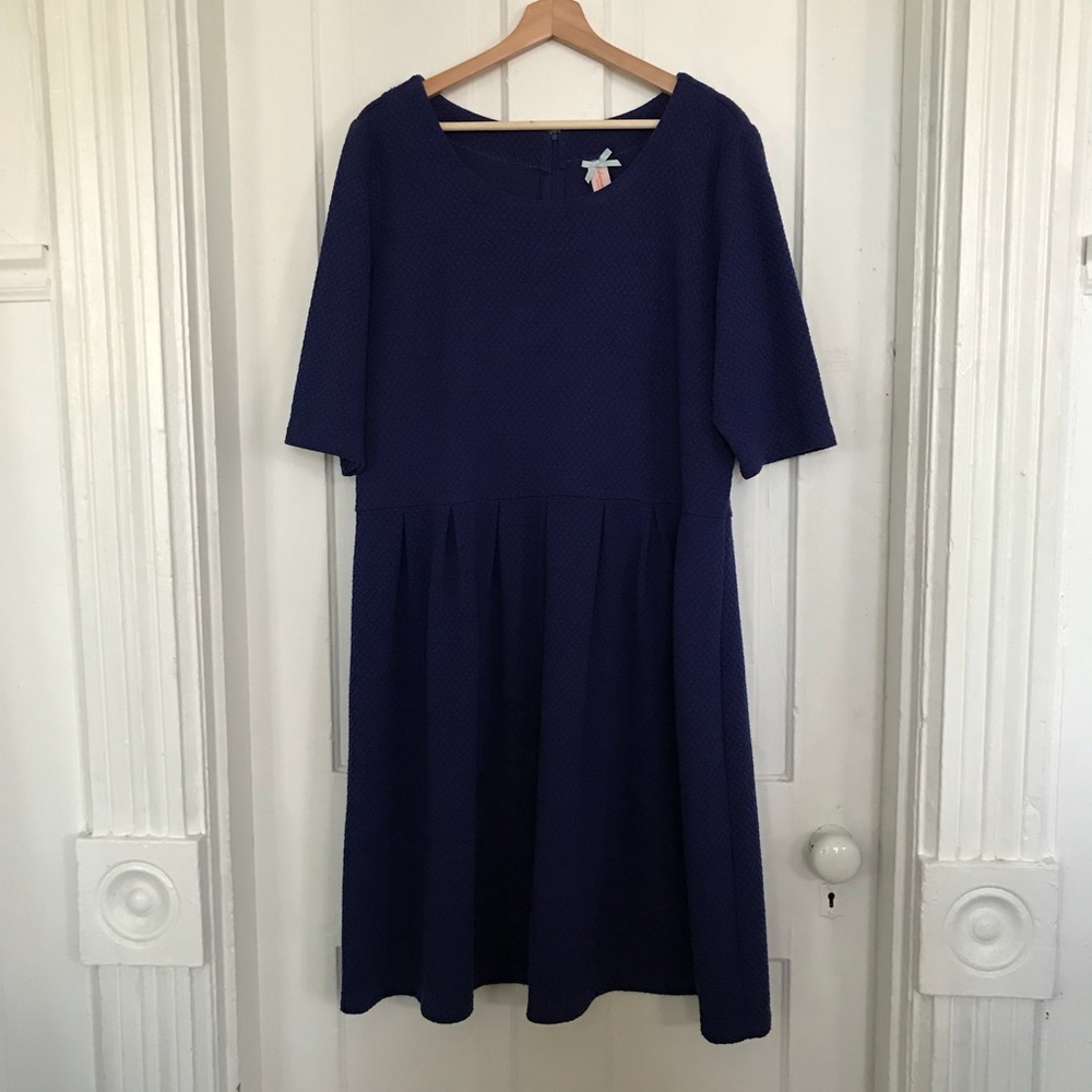 Downeast blue texture dress