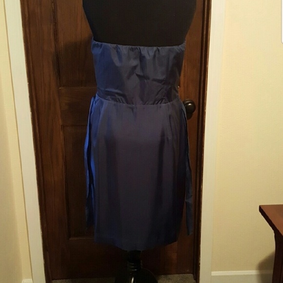 Banana Republic Navy Blue Strapless dress - Picture 2 of 4