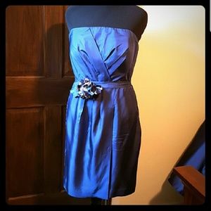 Banana Republic Navy Blue Strapless dress