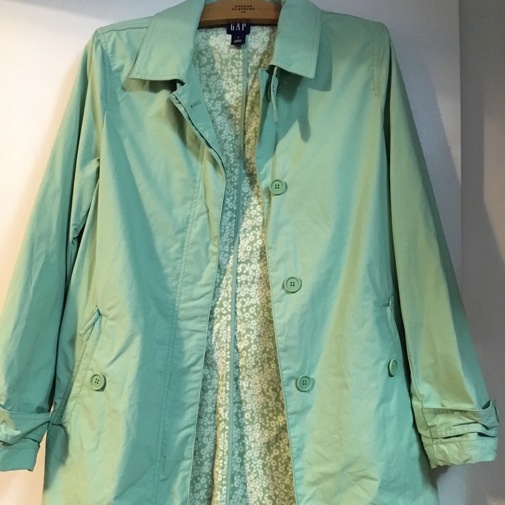 Gap Mint Green Coat Small