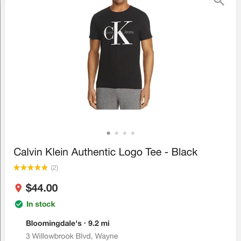 Calvin Klein logo tee