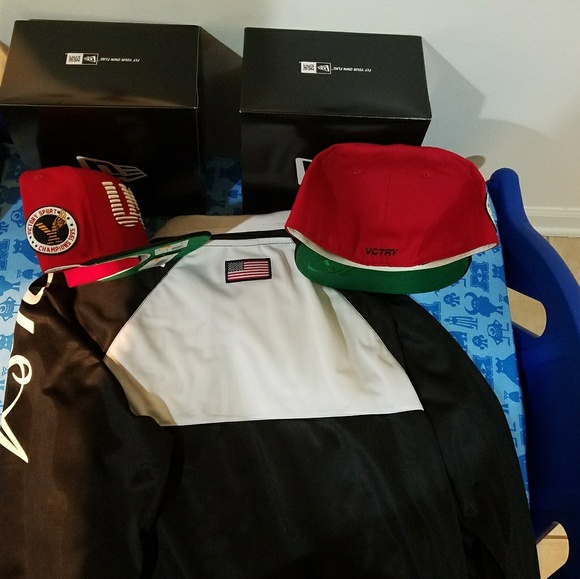 New Era USA hat with RhinoX USA Track Jacket - Picture 2 of 2