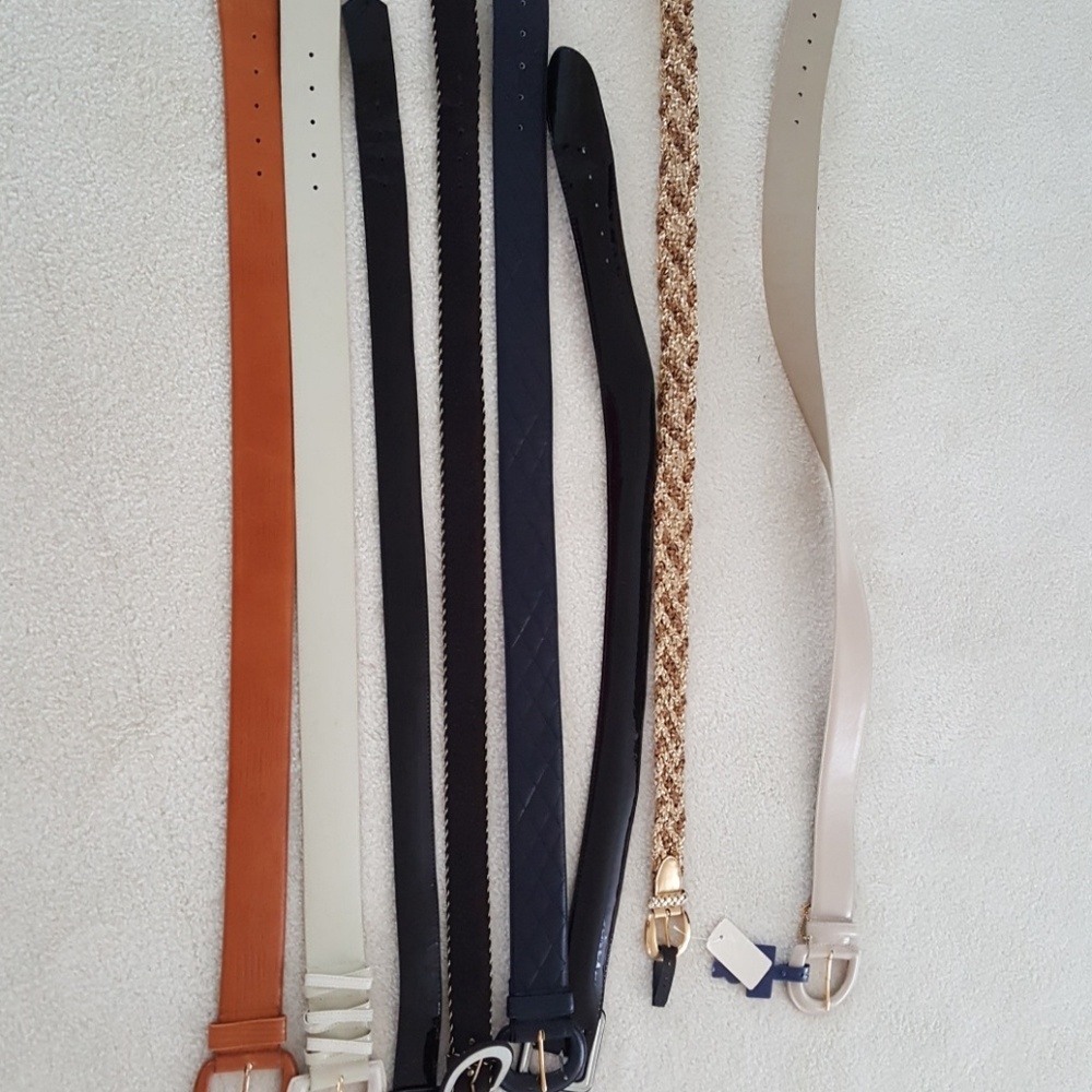 Lot of belts. Some of new with tags others have be