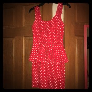 Brand new red peplum bodycon dress