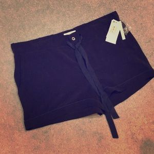 EQUIPMENT NWT Silk shorts Sz M Black/Navy