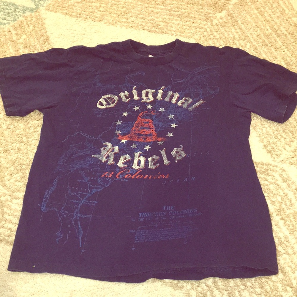 Navy Blue graphic t-shirt