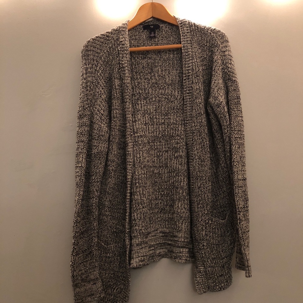 Black and white cardigan
