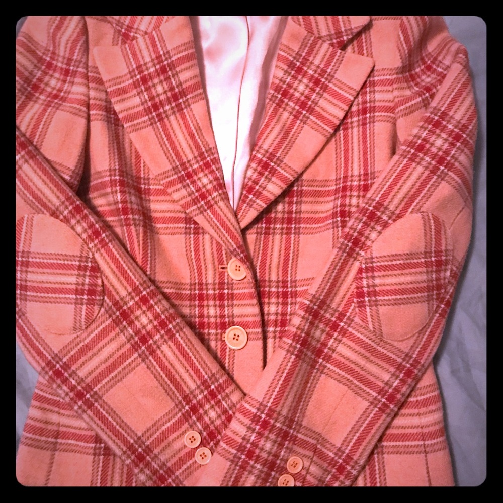 Juicy couture plaid blazer