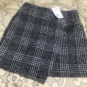 Wool mini skirt