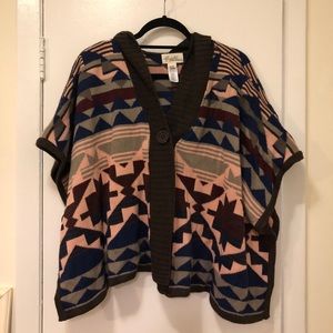Forever 21 Tribal Print Poncho 💕 OS