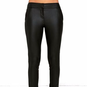 Lulu's Black Vegan Leather Pant Brand New with Tag