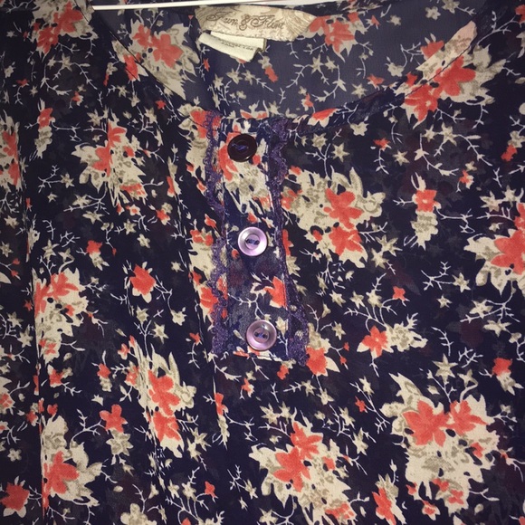 Floral Ruffle Tank Top - Picture 4 of 4