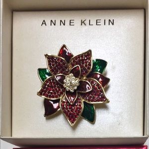 Anne Klein Christmas theme brooch