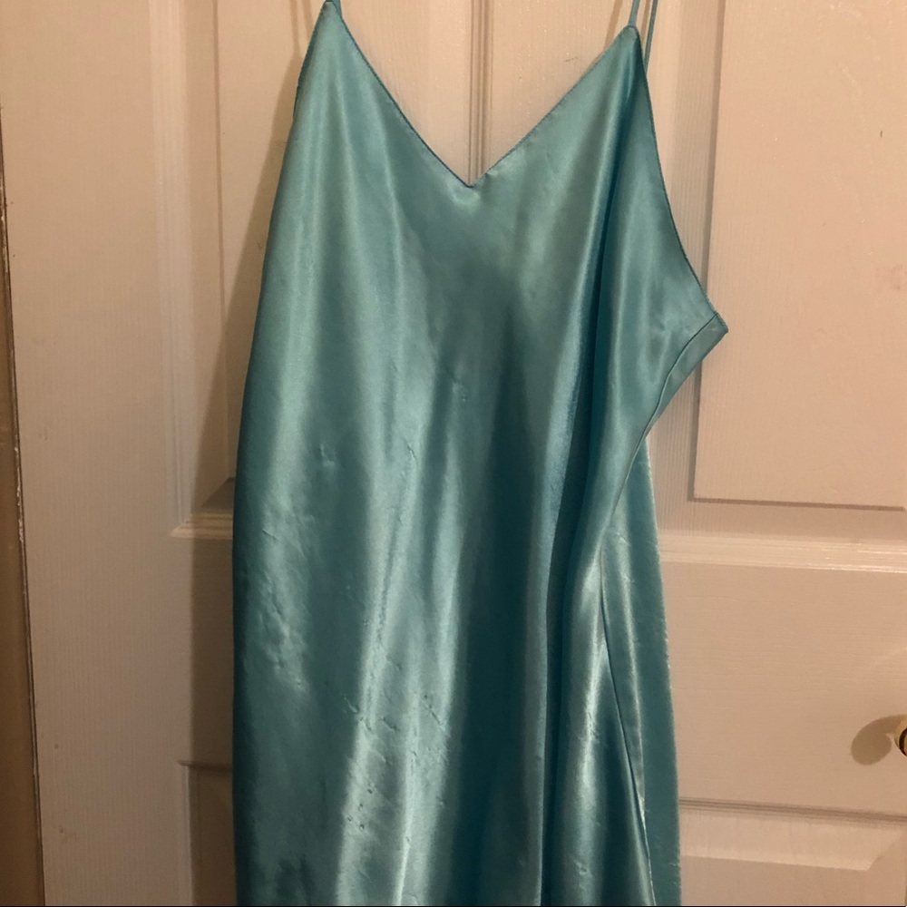 VINTAGE blue slip dress