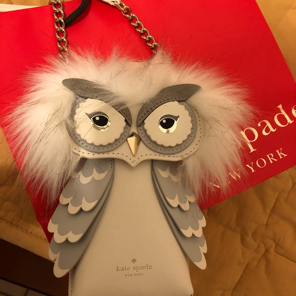 Kate spade owl crossbody phone purse