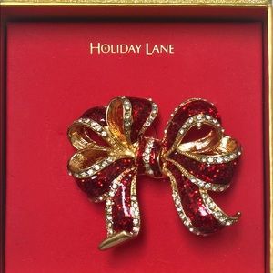 Holiday lane Christmas Brooch Bowl