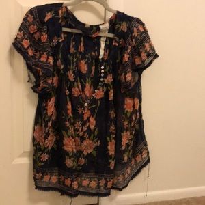 Free people boho shirt