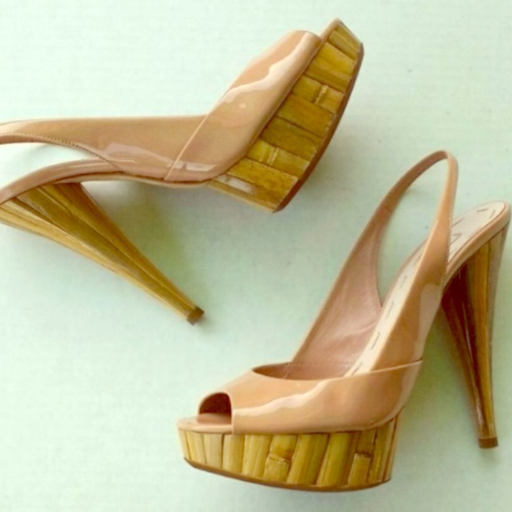MIU MIU Bamboo Slingback Heel