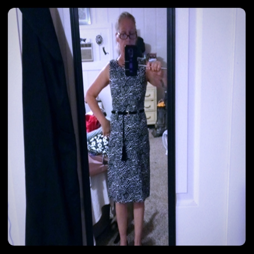 Black and white dress for work or a night out