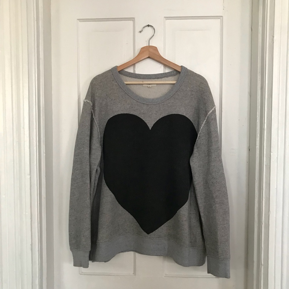 Madewell black heart sweatshirt