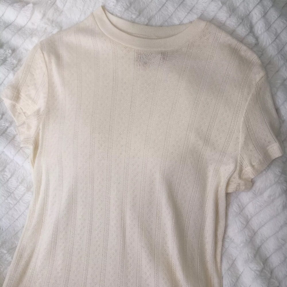 H&M Cream Knit Top