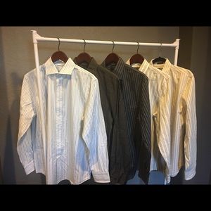 5 men’s express button ups, size medium