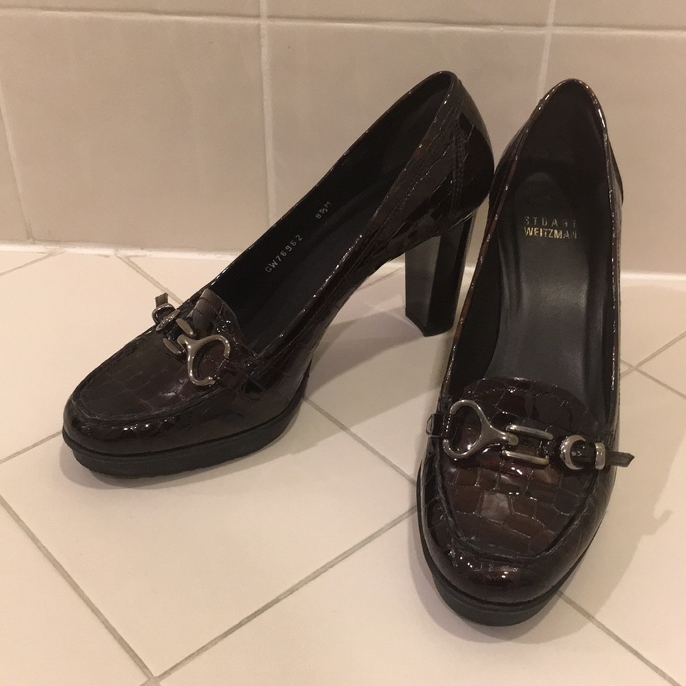 Stuart Weitzman 'crocodile' pumps