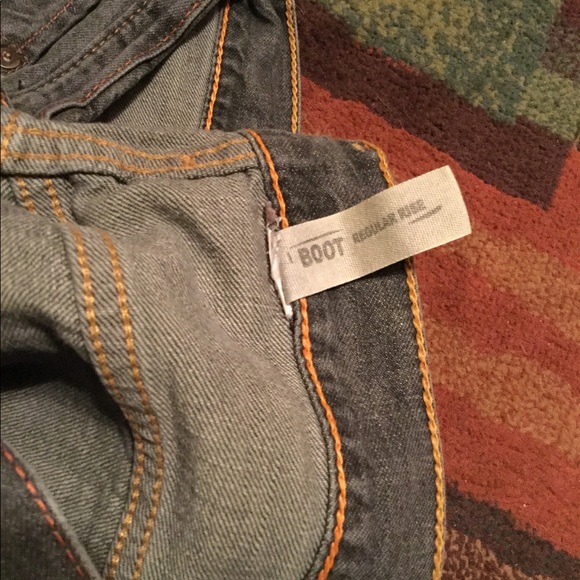 EUC DENIM LAB JEANS ๐ CHARCOAL SLIGHT DISTRESS SZ 34/29 - Picture 7 of 14