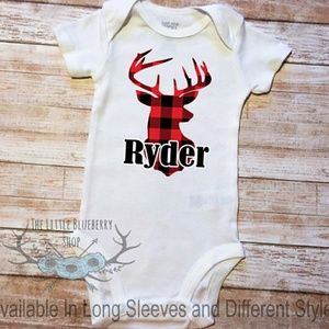 Christmas Buffalo Plaid onesie