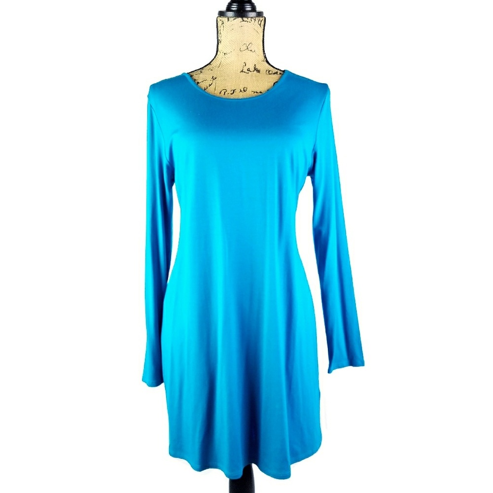 ❄️ J.Jill: Wearever Blue Stretch Travel Tunic