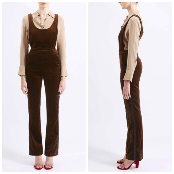 🎉HOT PICK🎉Topshop Arno Velvet Overalls by Unique - Picture 2 of 8