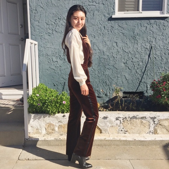 🎉HOT PICK🎉Topshop Arno Velvet Overalls by Unique - Picture 5 of 8