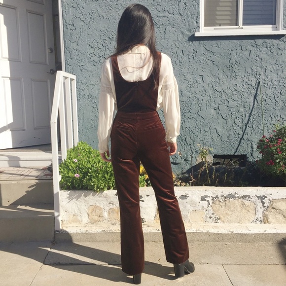 🎉HOT PICK🎉Topshop Arno Velvet Overalls by Unique - Picture 7 of 8