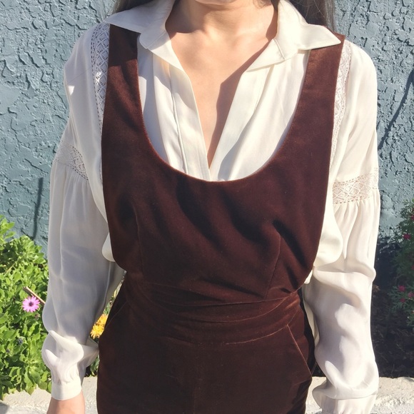 🎉HOT PICK🎉Topshop Arno Velvet Overalls by Unique - Picture 8 of 8