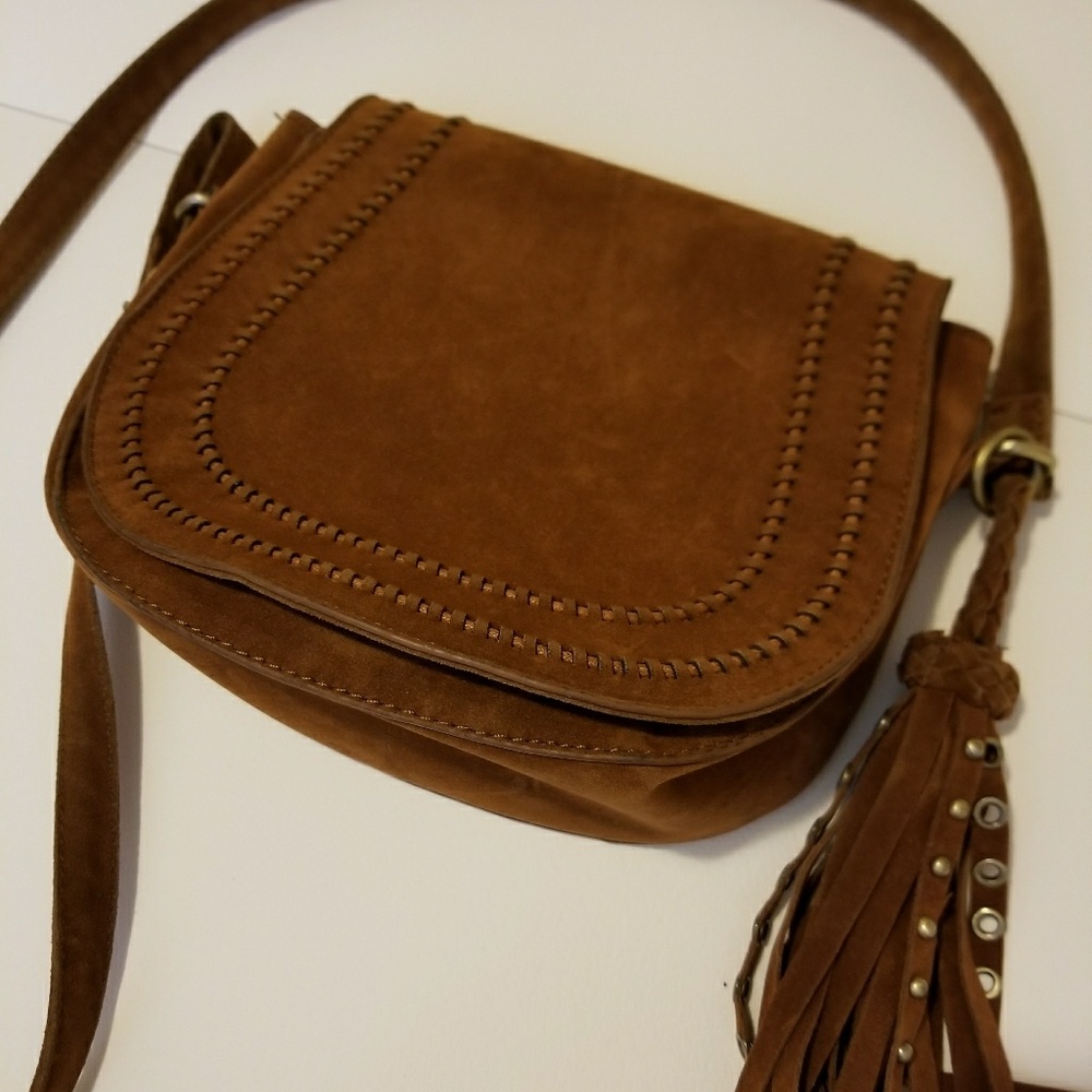 Brown tassel purse
