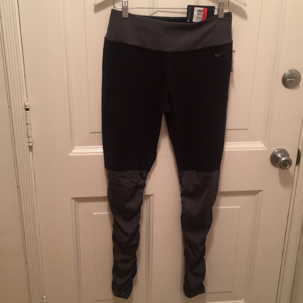 Nike black and grey long leggings large new