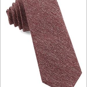 The Tie Bar - Threaded Zig Zag in Light Raspberry