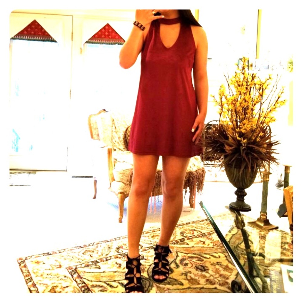 Burgundy/wine dress
