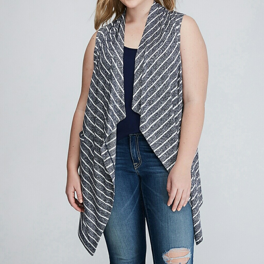 Lane Bryant Drape Front Vest