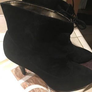 Calvin Klein suede booties