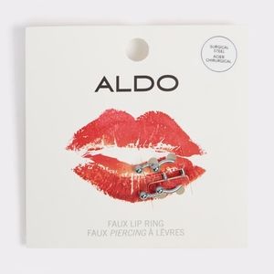 Aldo Faux Lip/Nose Ring Silver Surgical Steel