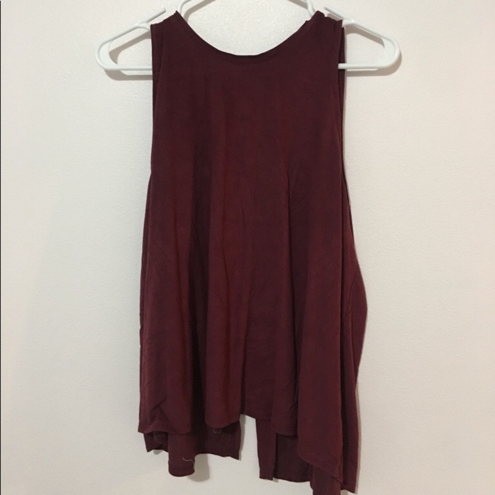 Open back velvet tank top