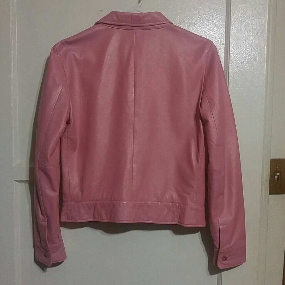 Pink Leather Jacket - Picture 3 of 6