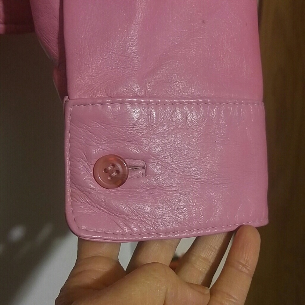 Pink Leather Jacket - Picture 4 of 6