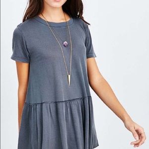 Urban Outfitters Grey Peplum Tee