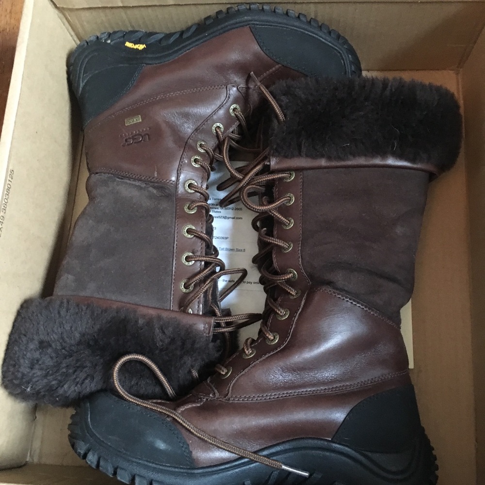 UGG, Adirondack, dark chocolate brown 12" shaft