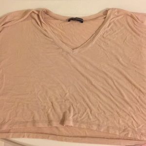 Brandy Melville Dusty Pink Crop Top